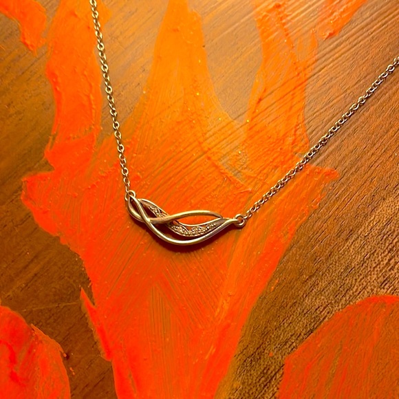 🌊💎Tacori Diamond Wave Necklace💎🌊~17” - Picture 9 of 12